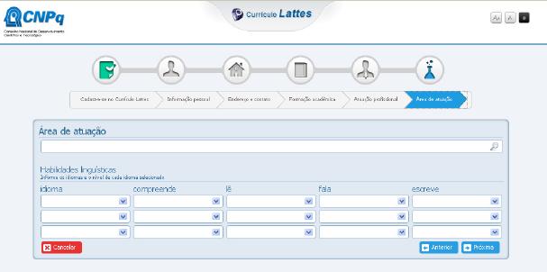 Lembre-se: as informações devem ser verdadeiras.