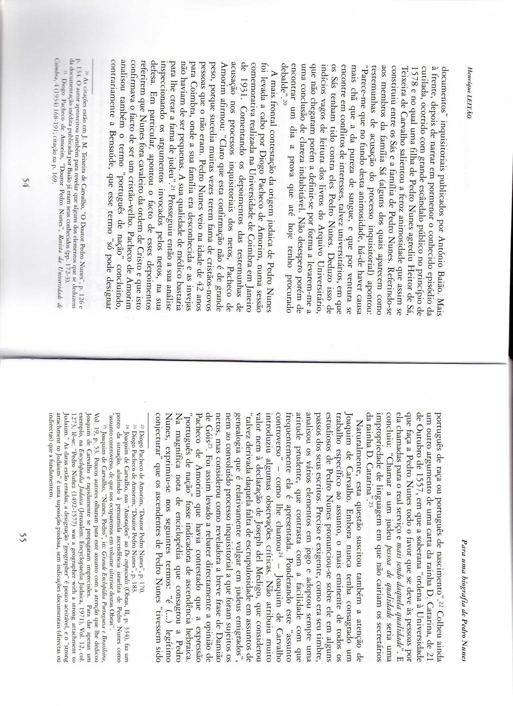 Henrique documentos" inquisitoriais publicados por António Baião.