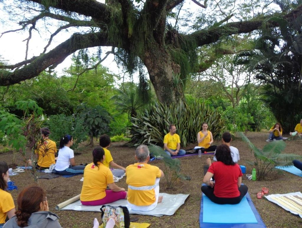 2 camisetas Copo de acrílico Sacola para o material Faixa para alongamento Livros: Yoga de Patañjali, Haṭha Yoga