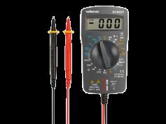 Tensão AC: até 500 V. Corrente DC: 00 ma, teste de continuidade.