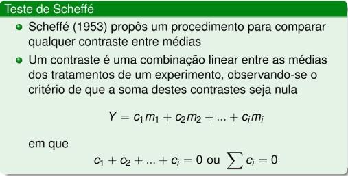 Considerando que o número máximo de contrastes que podemos obter é igual ao número de grau de liberdade de