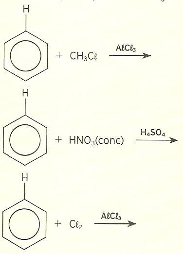 REVISÃO SOBRE REAÇÕES Reações de Substituição em alcanos. (Reação de Substituição de Aromática) Halogenação substituição de um hidrogênio por halogênio (Br, Cl, I, F).
