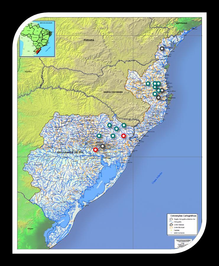 cfm Bacia do Paraná Bacia do Atlântico Sul Bacia do Uruguai 46,5% 26,8% 26,7%
