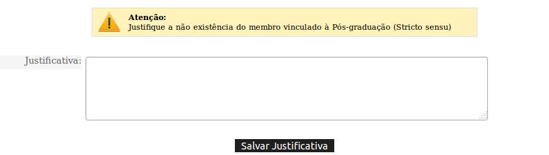 Figura 11 Tela de cadastro de plano: Etapa III Cadastro da comissão examinadora Caso seja marcado Sim no campo Vinculado ao PPG (Stricto sensu) serão exibidos os seguintes campos para cadastro: Nome