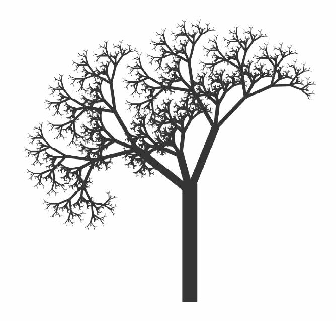 Gráficos Recursivos Árvore H Árvore H Árvore-H de ordem Deseha uma letra H Recursivamete deseha 4 árvores-h da ordem de -1 (e metade do tamaho), cada árvore coectada em um