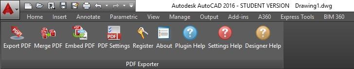 Figura 1 Ferramentas do plugin do software AutoCad 2016 de exportação para PDF 3D. Figura 2 Exemplo das peças disponibilizadas para os alunos no software Adobe Reader e no aplicativo 3D PDF Reader.