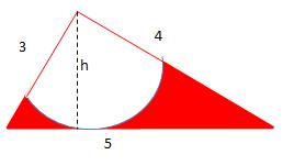 Cálculo do raio do círculo: 3 r a6 r 3 A região sombreada é a soma das áreas dos 6 triângulos com a área do hexágono subtraída a área do círculo, então: Área 6 Área Área Área sombreada triângulo