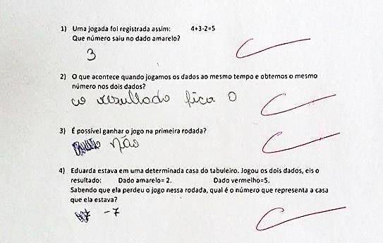 Um dos comentários que ouvimos nesta prática foi a aula de matemática nunca foi tão divertida disse uma aluna.