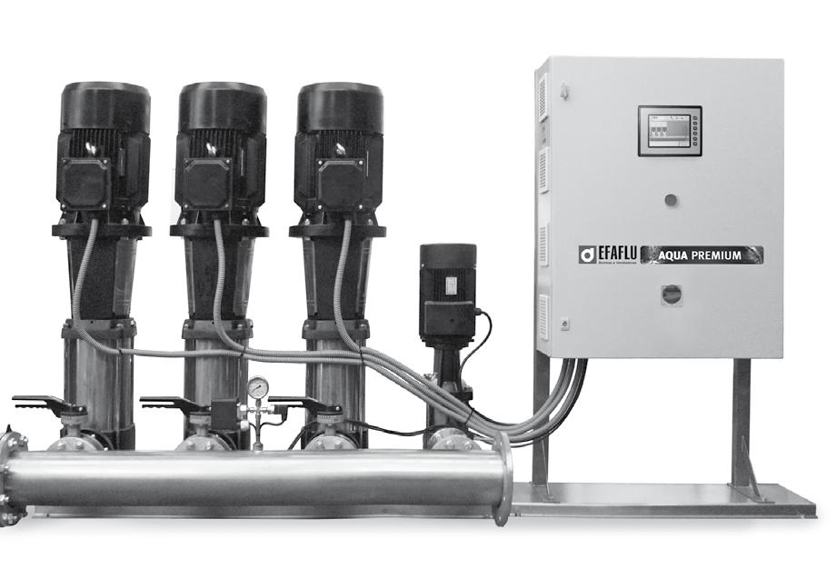 PRESSURIZAÇÃO I PRESSURIZATION AQUA Premium Centrais idropneumáticas I Booster Sets DESCRIÇÃO Modelo: AQUA Premium Tipo: Velocidade variável Arranque: Variador de frequência Nº de bombas: até 4