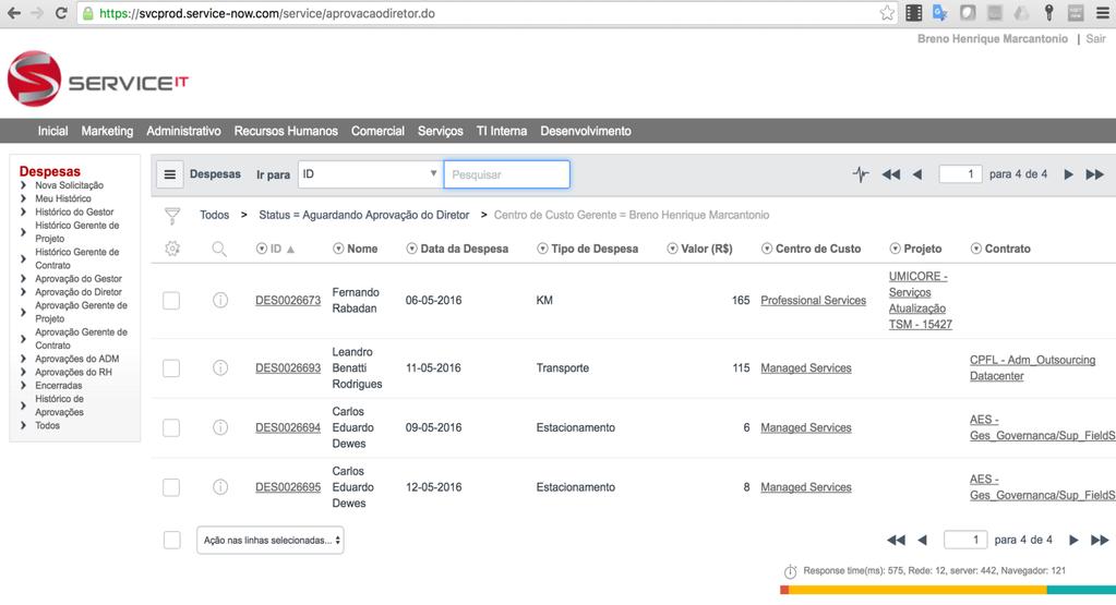 Portal de Serviços ( 2º sem.