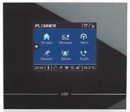 FILOSOFIA DO PRODUTO Em um único produto, o Planner dispõe do módulo de controle da tela touch screen colorida, para que o instalador configure a instalação e