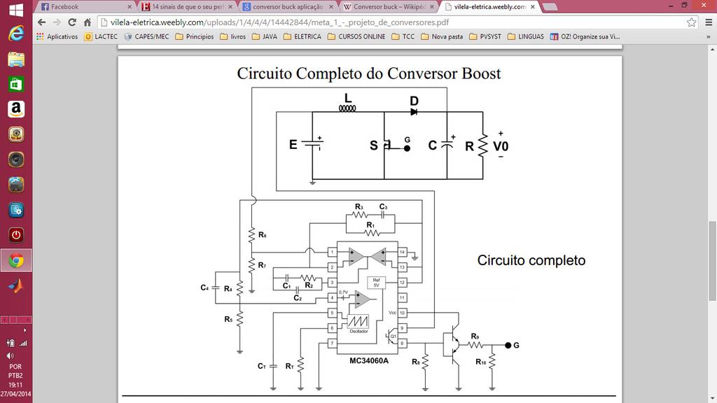 Conversor BOOST O que um conversor Boost? um circuito eletr nico utilizado para converter uma tens o cc (corrente cont nua) em outra tens o cc valor maior que a. Quais s o suas aplica es?