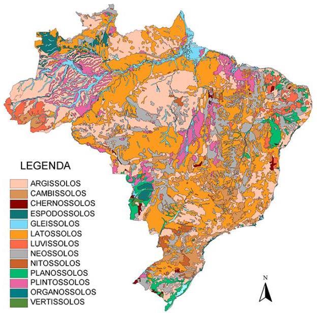 Mapa de Solos do Brasil