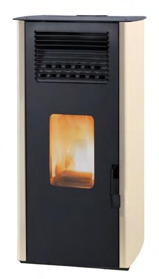 Estufas de aire de pequeña potencia que pueden calentar locales de hasta 210 m³, revestimiento en acero en diferentes colores.
