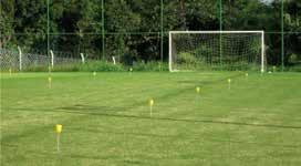 manutenção das áreas verdes de campos de golf, parques, jardins e gramados esportivos.