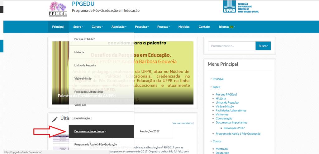 COMO O PPGEDU DIVULGA/PUBLICA SEUS PRÓPRIOS DOCUMENTOS?