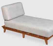 Módulo Chaise* Chaise Module Módulo Chaise 13915/101 - Muiracatiara / Eco Blindagem Clear 685 800 1600 mm 26.97 31.5 62.