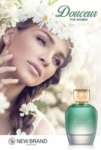 DOUCEUR FOR WOMEN Floral romântico e refrescante NB Douceur é um perfume nobre que representa uma