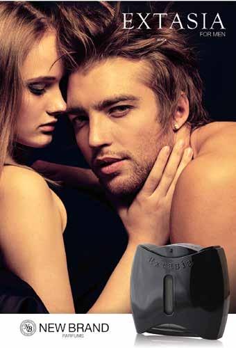 EXTASIA BLACK Perfume atual, sedutor, inebriante e revigorante.