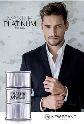 MASTER PLATINUM É um perfume oriental balsâmico ambarado, rico e sofisticado.