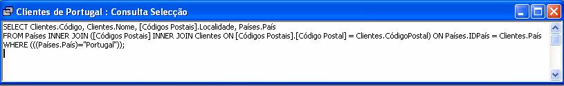 Como pode observar, uma consulta SQL é constituída basicamente por três cláusulas.