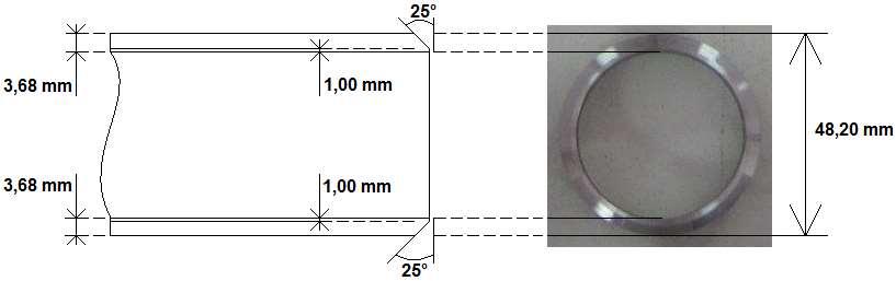 análise metalográfica e ensaio de corrosão.