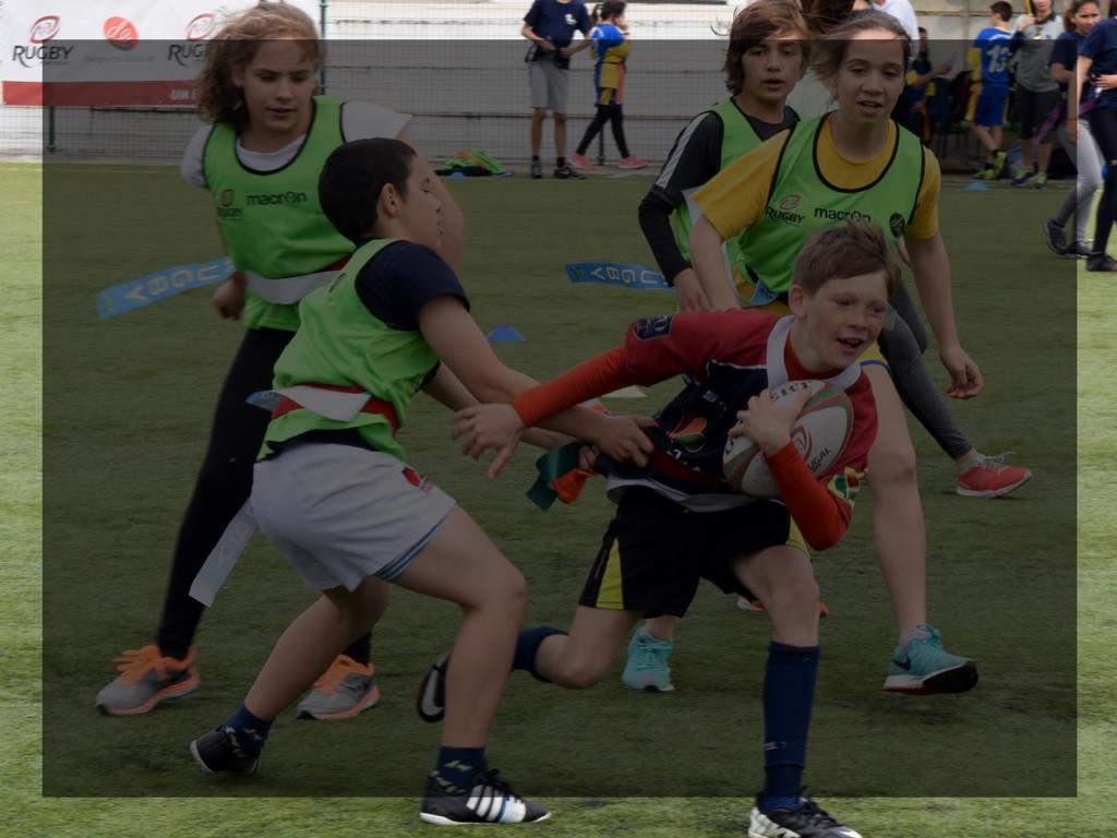 GRUPOS EQUIPA DE RUGBY No sentido de aproximar gradualmente o Tag Rugby introduzido em cerca de 500 escolas, ao rugby mais formal (com placagem e 7 jogadores, Rugby de 7), e indo ao encontro da