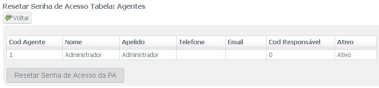 Cod agente *: este código é atribuído pelo software. Nome *: informe o nome do atendente. Apelido *: informe o apelido do atendente. Este valor será o login do agente na aplicação Cliente DirecTI.