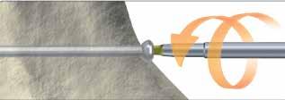 A chave de parafusos sólida aplica uma maior torque e poderá reduzir o potencial de danos da ponta hexagonal da chave de parafusos.