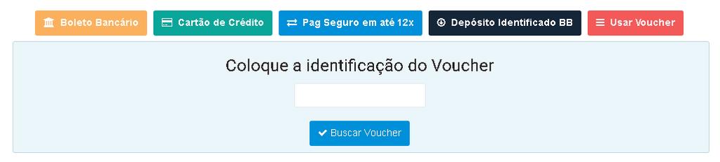 Opção de pagamento por Voucher Essa forma de pagamento será mais utilizada no caso de você já ser um associado que poderá ser útil quando for adquirir produtos em seu escritório virtual Voucher é um