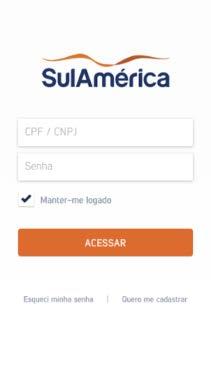 Para fazer login, basta o segurado utilizar seu CPF e