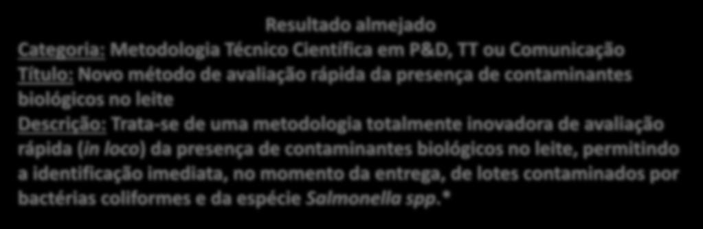 Instrumentos para transferência (uso) de TPPS: 25 Cursos e treinamentos para empregados de postos de recebimento de leite em cooperativas de produtores Evento ou Instrumento de comunicação