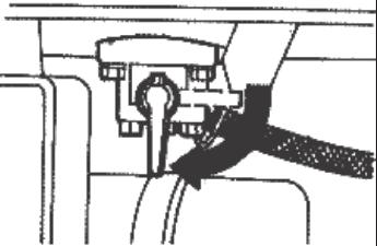 (fig 1) 2- Pressione a alavanca de segurança e trave-a.