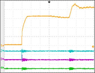 E1 E2 E3 E4 v cc i sa i sb i sc Figura 89 Pré-carga dos capacitores do barramento CC: Tensão do barramento CC ( e correntes da rede (,, do UPQC (100 V/div, 50 A/div, 1 s/div).