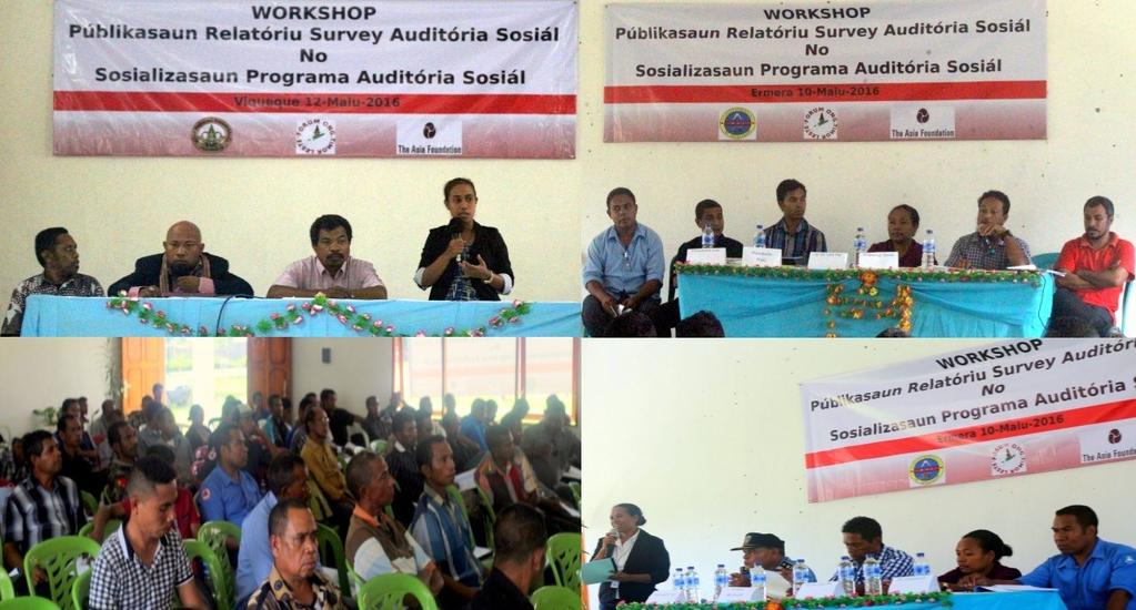 Social Audit Rede Feto hanesan membru ba RENAS nian hodi organiza Seminar Nasional konaba rezultadu monitorizasaun ba implementasaun programa Infrastruktura, Saude, Edukasaun no agrikultura nebe mak