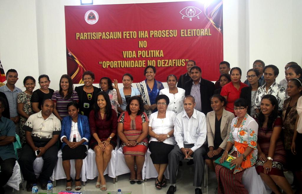 Komisaun Nasional ba Elisaun: Atu haforsa partisipasaun feto no igualidade jeneru iha parte hotu Rede Feto Timor-Leste hetan fiar hosi Estadu atu reprezenta Sosiedade Sivil hanesan komisaria iha CNE