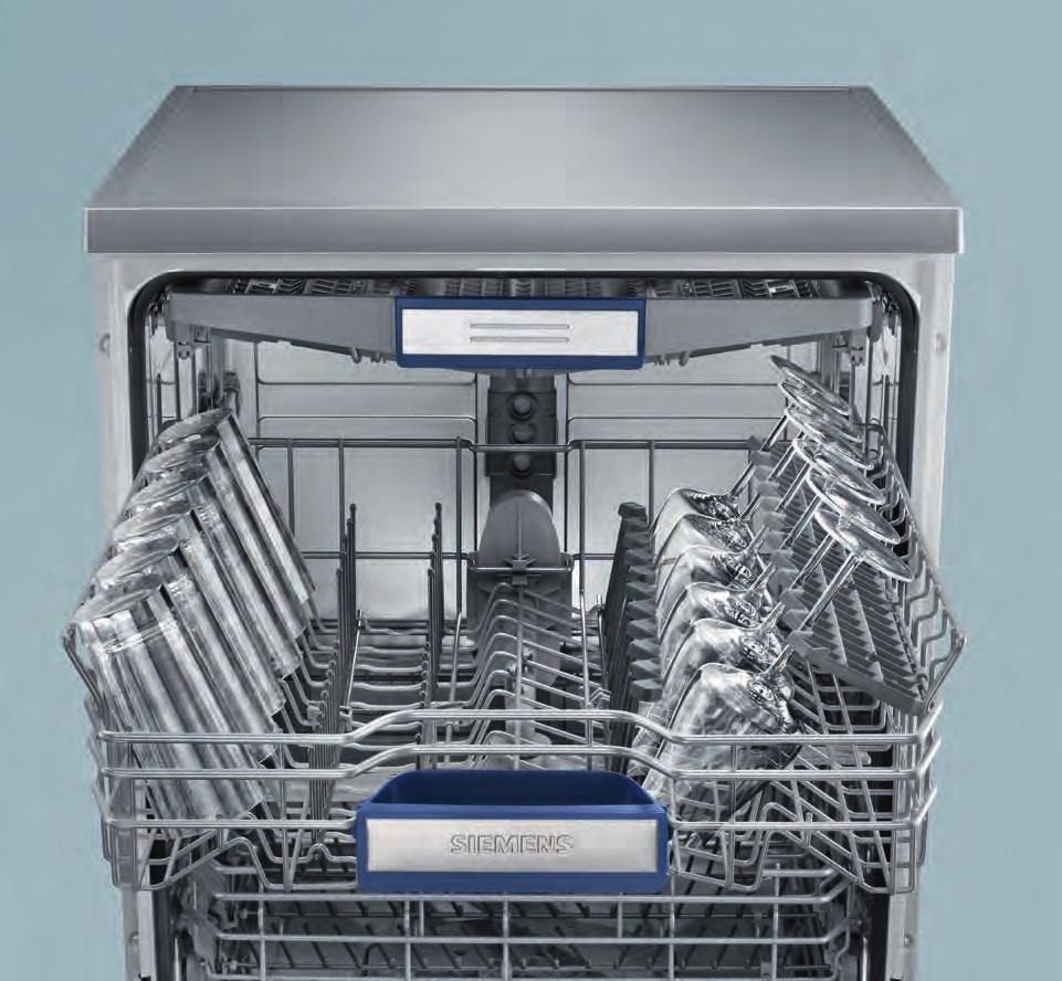 A Siemens é responsável pelas duas tecnologias mais inovadoras que e xistem actualmente no mercado de máquinas de lavar loiça: a tecnologia de secagem zeolítica e o depósito aquaefficient, que