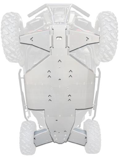 RZR 900S POLARIS PROTEÇÕES DE MOTOR SKID PLATES 110053504NA 110053520NA 110053512NA 110053513NA Kit Completo / Complete Kit Alum Prot. Central / Central Protection Alum Prot. Triang. Frt.