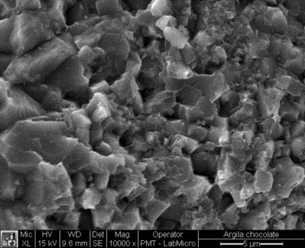 uma boa dispersão formando pequenas partículas perto de tamanho nanométrico, as condições da mistura não permitem a condição de esfoliação em todas as