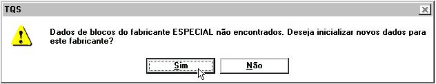 26 CAD/Alvest Manual III - Comandos e Funções 6) Na janela "Dados de blocos do fabricante" inicie a edição dos dados dos blocos do fabricante