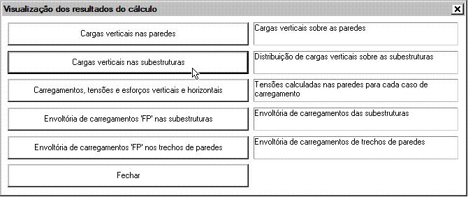 78 CAD/Alvest Manual III - Comandos e Funções Então será acionada a aciona a janela a seguir solicitando a escolha de um caso de