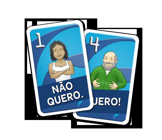 O jogo deveria ser simples o suficiente para que pudesse ser jogado por pais com seus filhos e, ao mesmo tempo, deveria apresentar as opções do programa e uma síntese de seu funcionamento.