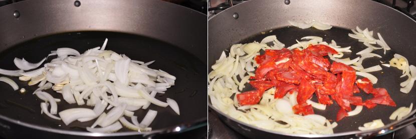 O primeiro passo é colocar a massa para cozinhar como indica a embalagem.