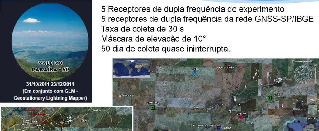 Coleta GPS no Experimento Vale do Paraíba SP 5 Receptores