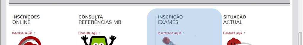 A inscrição nos exames estará disponível nas datas definidas e só será permitida a inscrição até