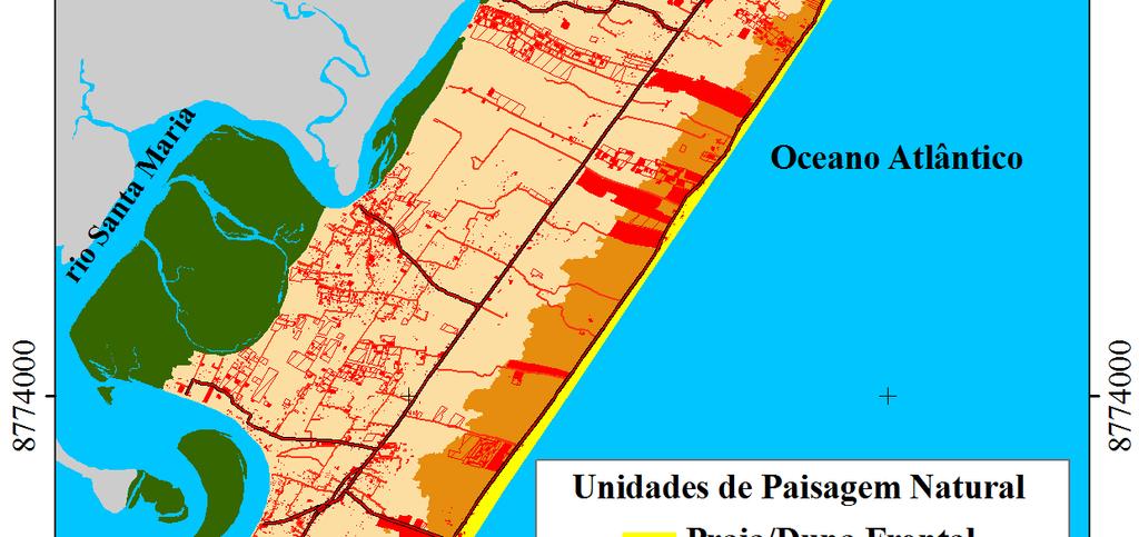 Os maiores decréscimos na área desta unidade