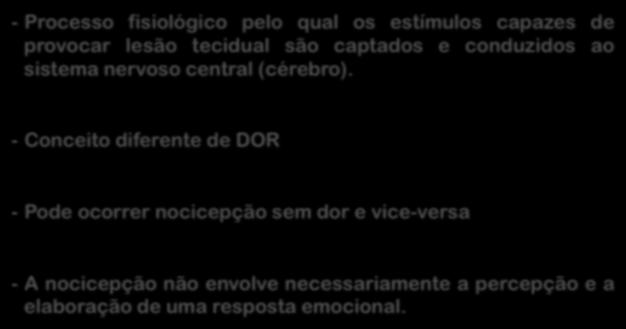 lesão tecidual são captados e conduzidos ao sistema