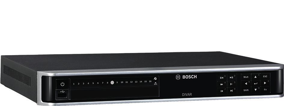 Vídeo DIVAR hybrid 3000 recorder DIVAR hybrid 3000 recorder www.la.boschsecrity.com APP H.