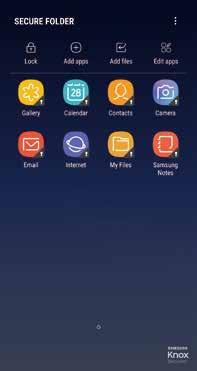 Configurações Pasta Segura A Pasta Segura protege seus conteúdos e aplicativos como fotos e notas, de serem acessados por outros.
