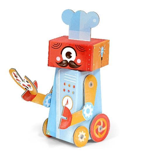 Robôs de Montar Brinquedos de Papelão Krooom